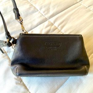 Coach leather wristlet
